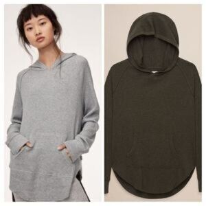 Aritzia TNA Nevado Thermal Hoodie Green Medium